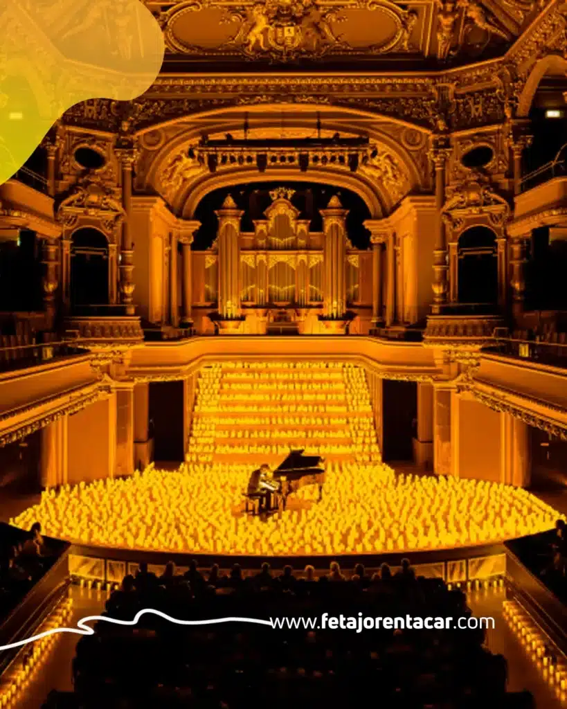 Candlelight concerts Malaga: string quartet playing by candlelight