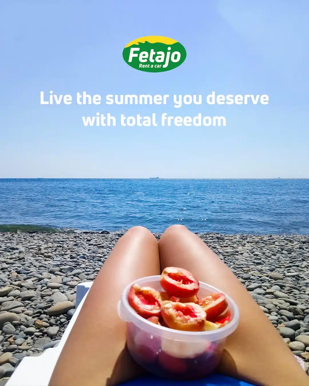 Relaxed beach day on the Costa del Sol after car rental at Malaga Airport