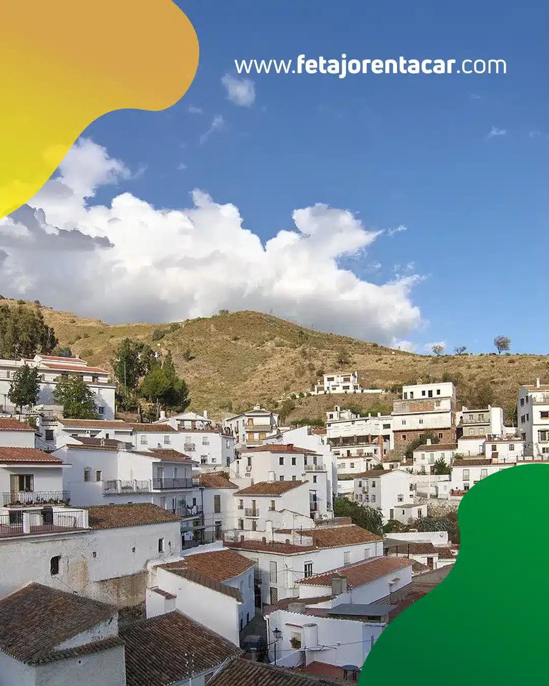 El Borge, pueblo con casas blancas y viñedos de moscatel cerca de Málaga